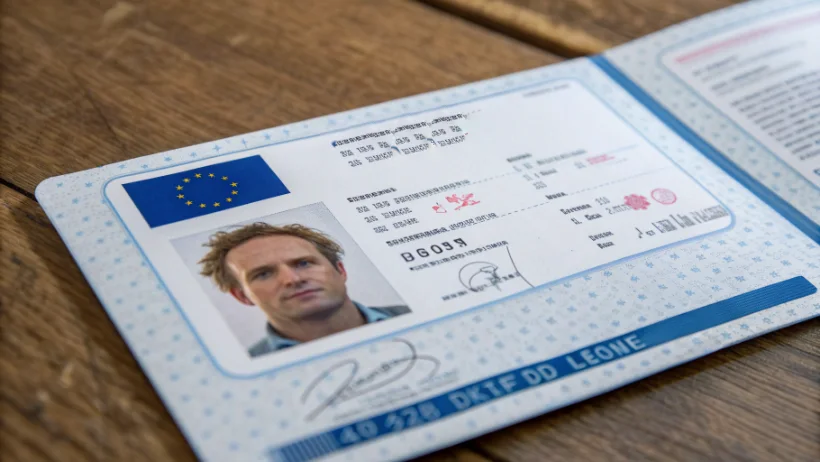 Nederlands kentekenbewijs document met details zichtbaar